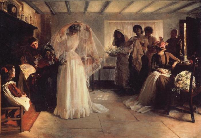 John H F Bacon The Wedding Morning oil painting picture